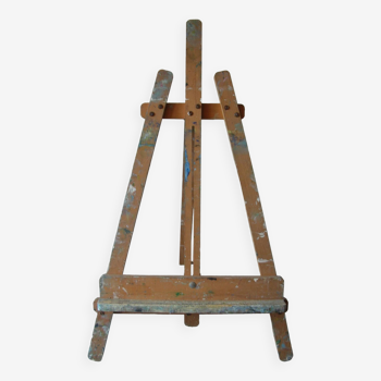 Old artist painter easel painting board holder wooden canvas 66 cm