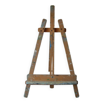 Old artist painter easel painting board holder wooden canvas 66 cm