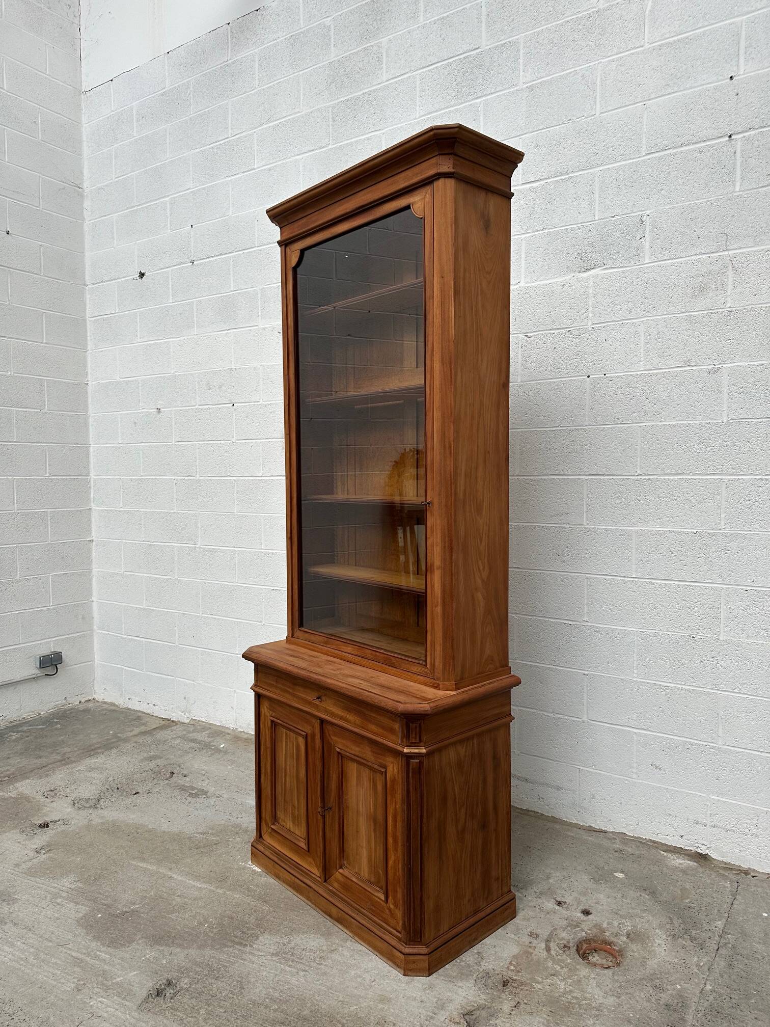Large mahogany display case