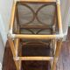 Rattan and glass shelf