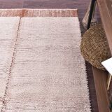 Terracotta wool rugs , 210x130cm small shaggy wool rugs
