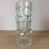 Frantisek Peceny roll vase for Sklo Union pressed glass
