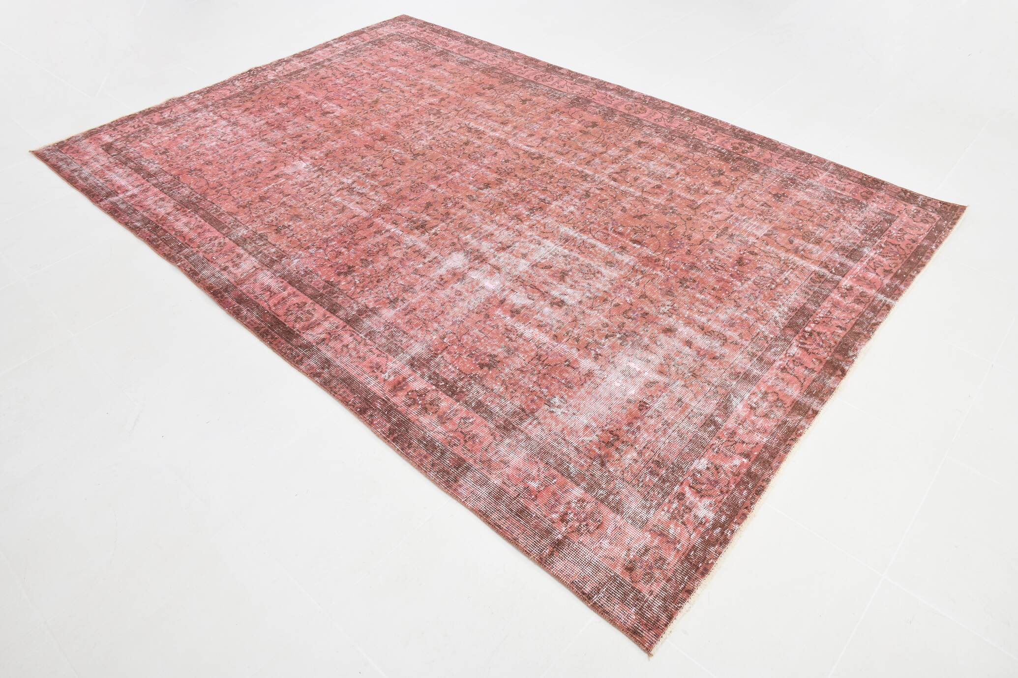 6x10 Vintage Red Floral Vintage Rug, 198x297Cm