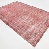 6x10 Vintage Red Floral Vintage Rug, 198x297Cm