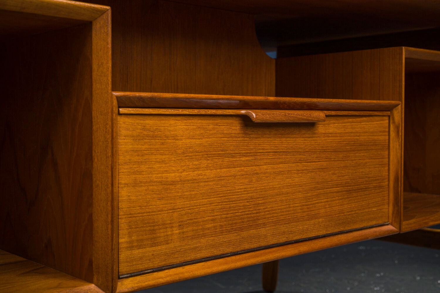 Mid-Century teak model 75 desk from Omann Jun, 1960s