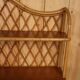 Pair of rattan wall shelves attributed to Audoux Minet