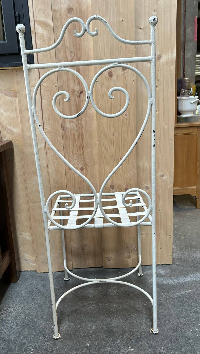 Iron and glass garden furniture