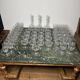Baccarat crystal glassware and decanter set, Athenian engraving