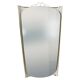Mid-century illuminated wall mirror by Ernest Igl with brass crown, by Hillebrand.