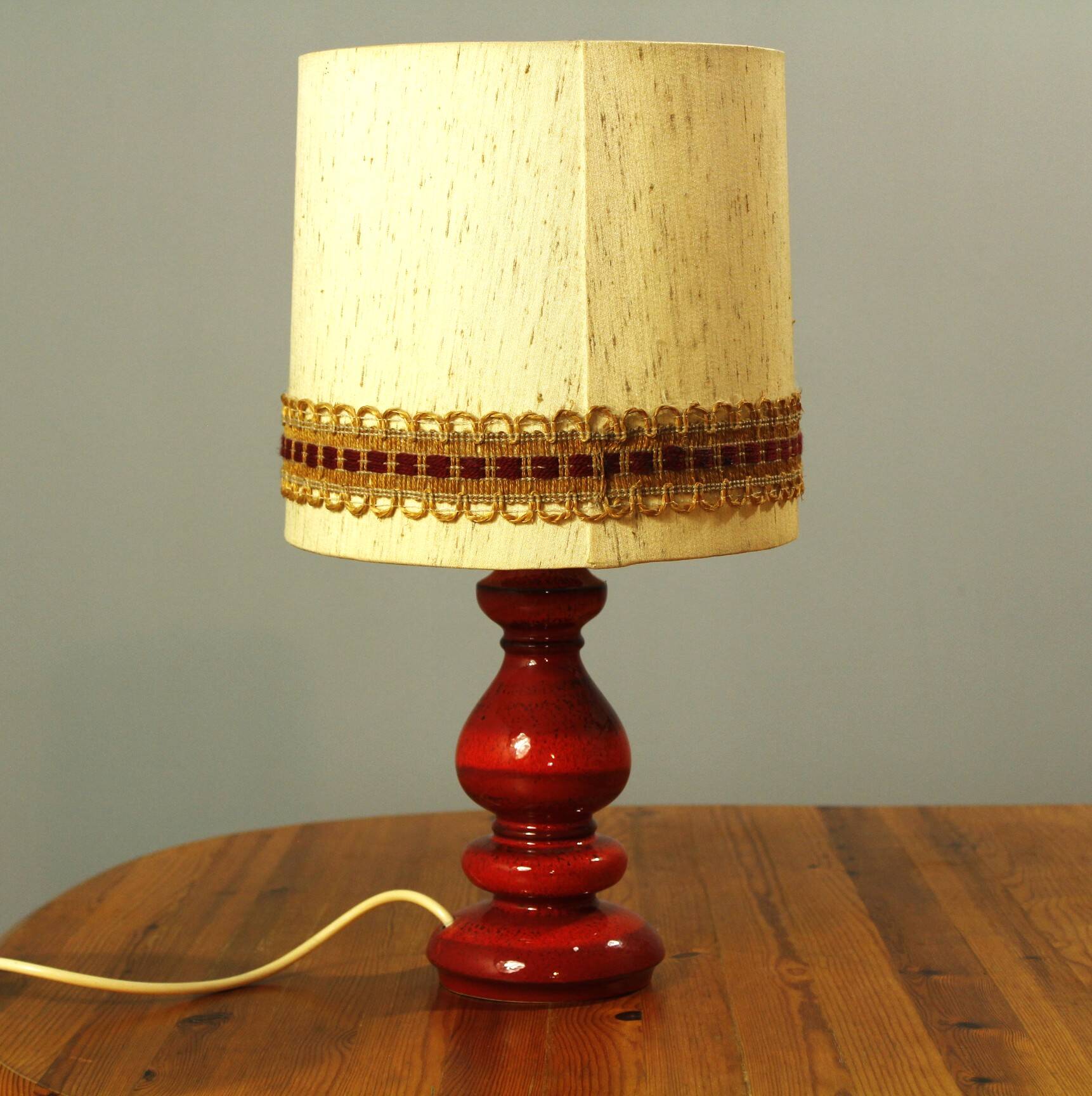 Hustadt Leuchten, Ceramic Table Lamp, 1970s
