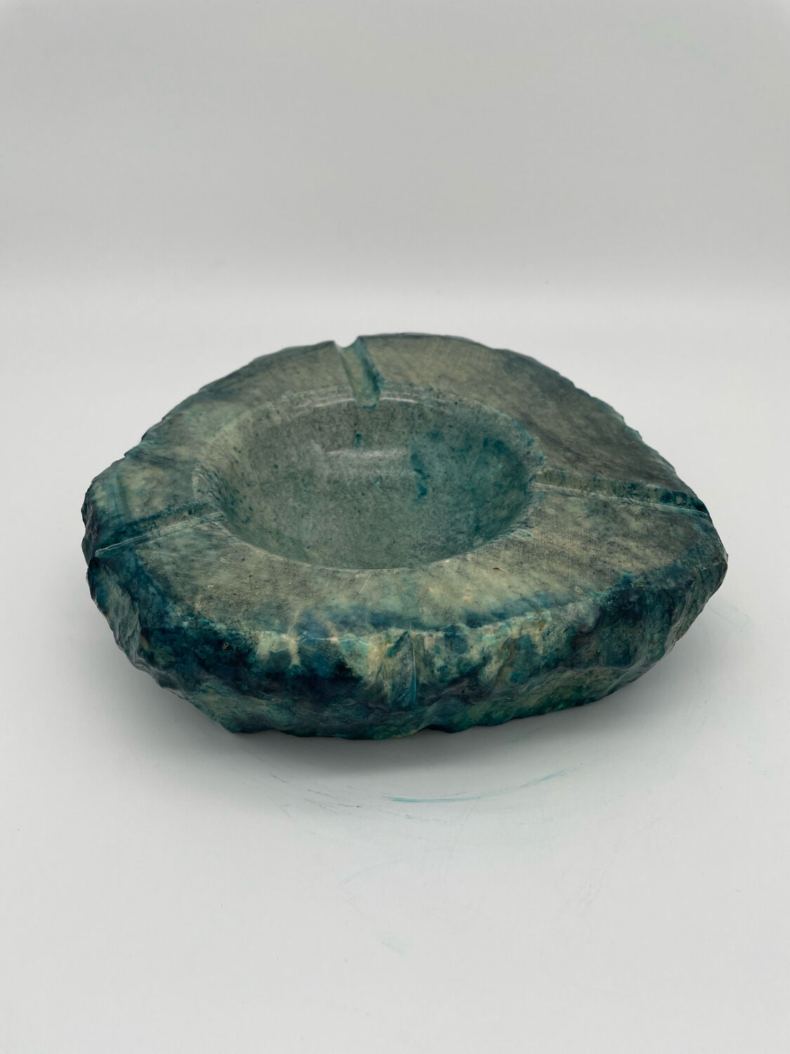 Italian ashtray in blue albarte