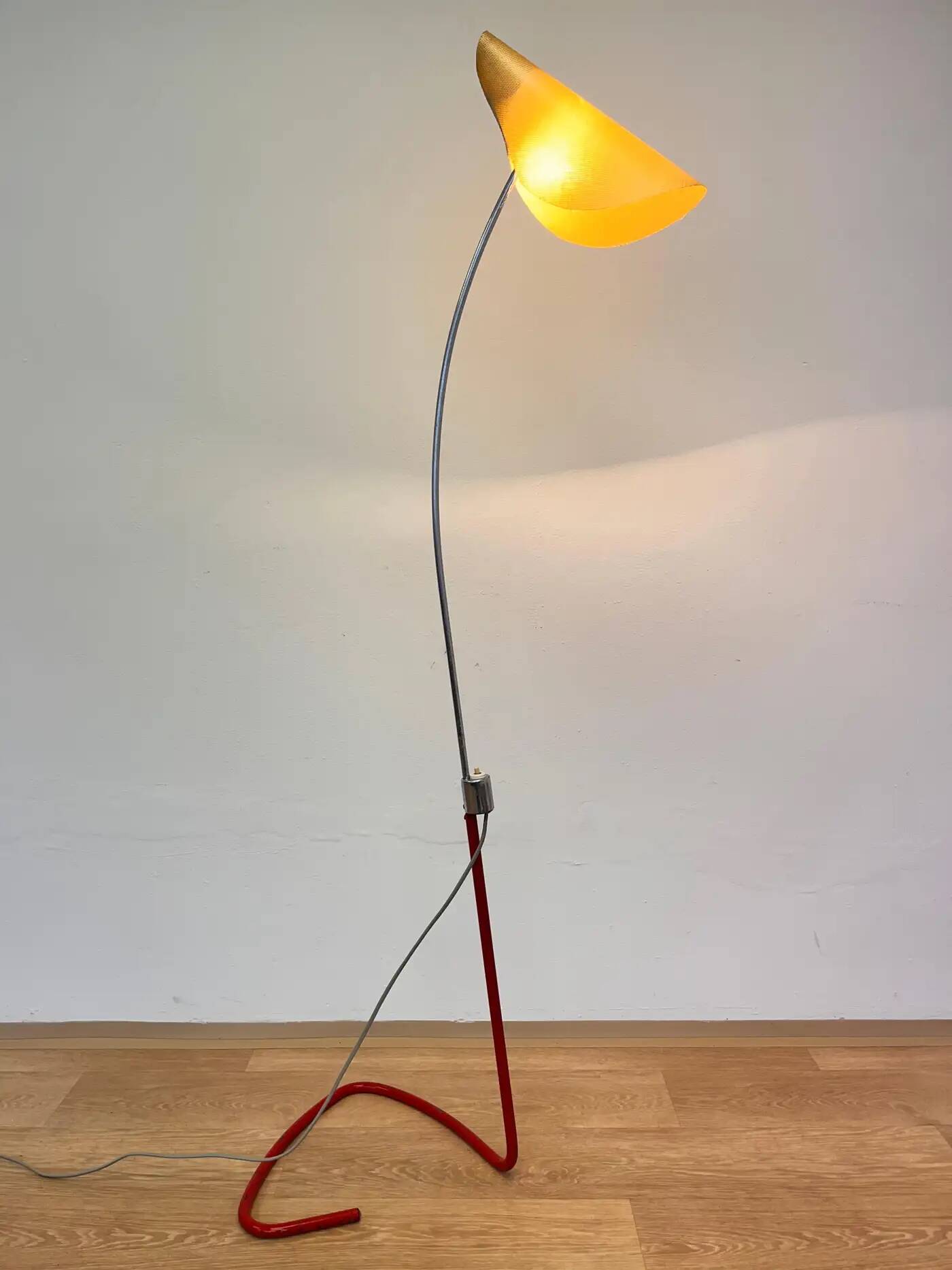 Mid-century organic design floor lamp by Josef Hůrka, 1960s / Napako