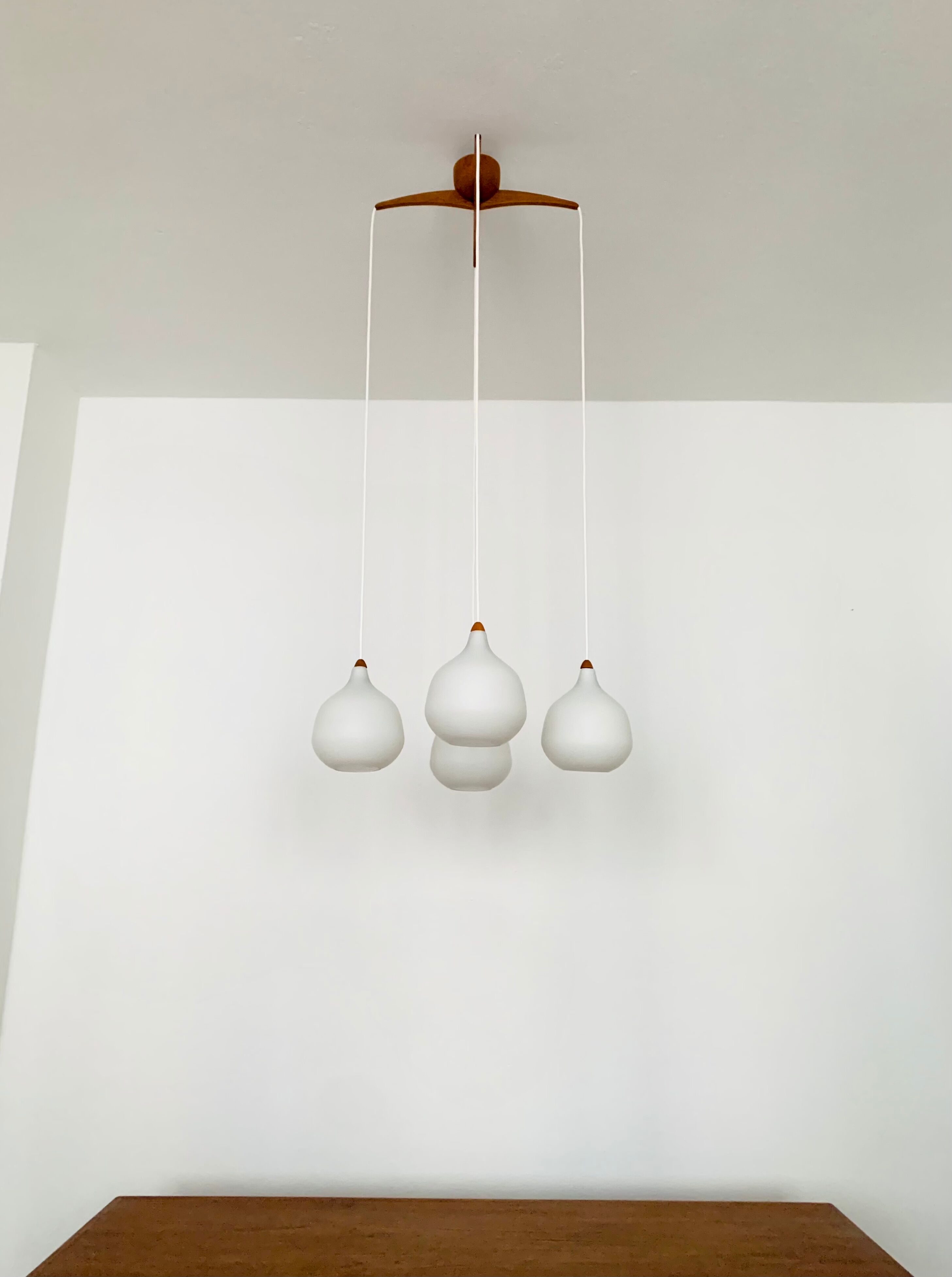 Opaline Cascading Lamp by Uno and Östen Kristiansson for Luxus