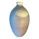 Art Deco Saint-Clément vase signed Olive Engraved 1920-1930 ovoid France