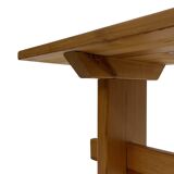 Vintage Scandinavian modern pinewood bench from the 1960's