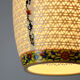 Pair of vintage oriental ceramic pendant lights, 1980s