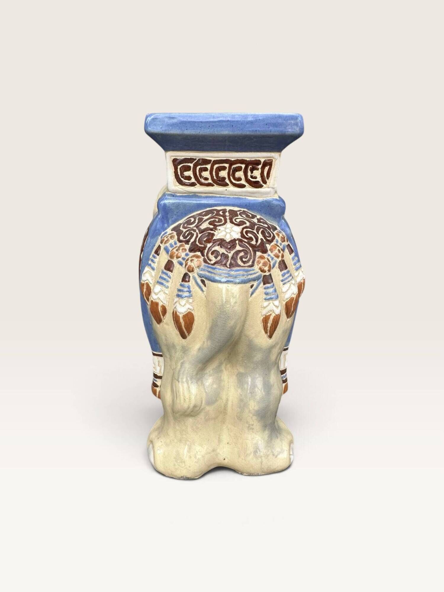 Elephant ceramic side table