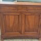 Solid walnut sideboard of the Napoleon III period, late nineteenth century, Louis Philippe style