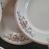 Set of 11 Saint-Clément plates, Félicie collection – 1960s