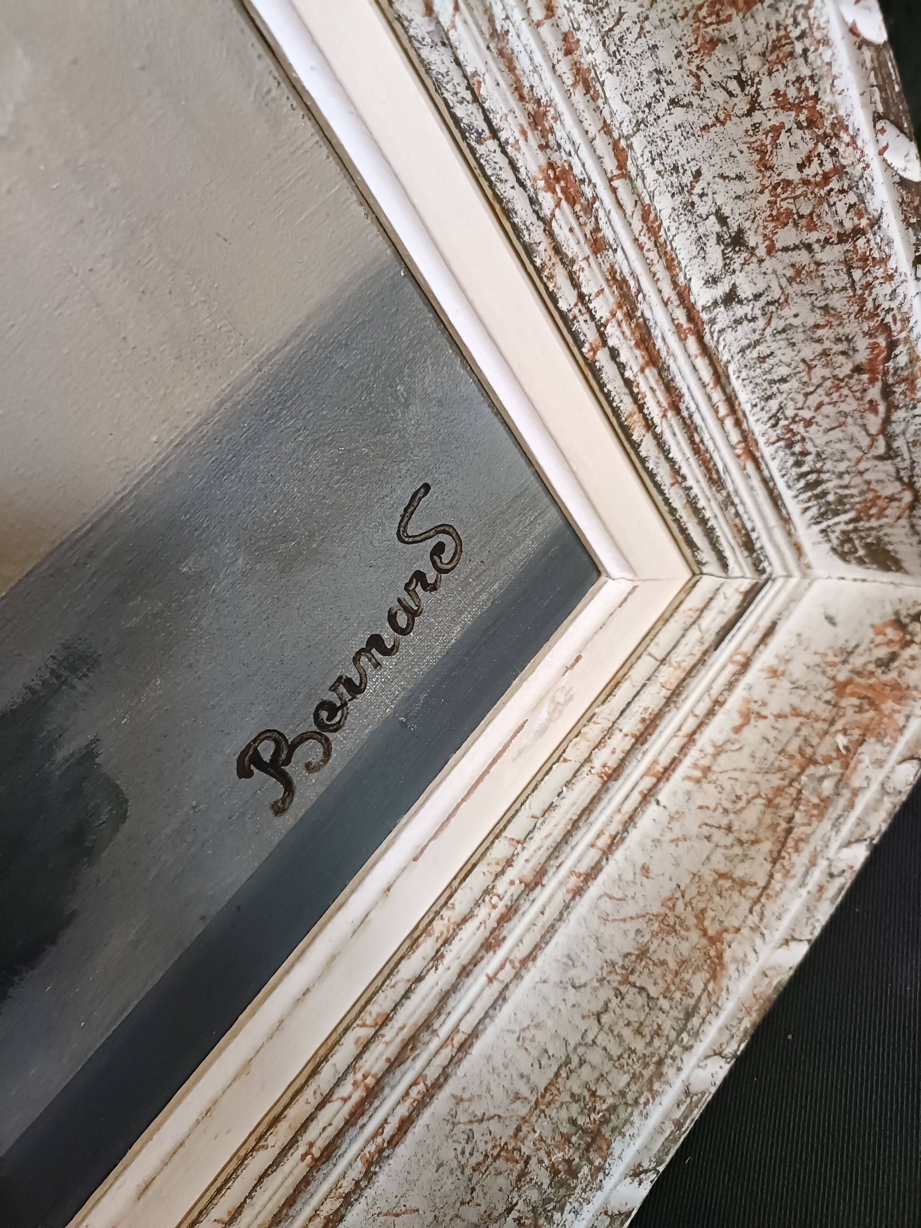 Oil on canvas painting "red poppies" signed