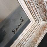 Oil on canvas painting "red poppies" signed