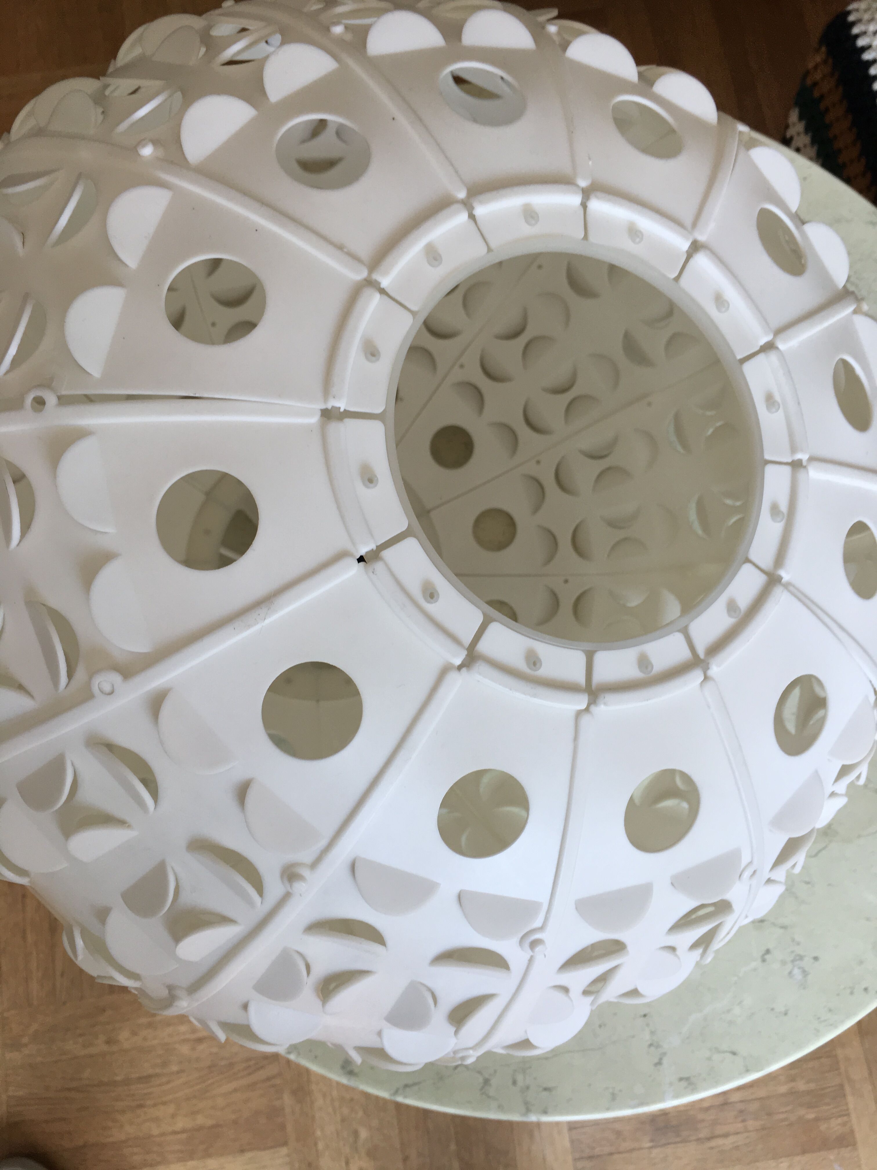 Ball space age hanging lamp 1970