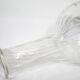Ribbed blown glass decanter - twisted