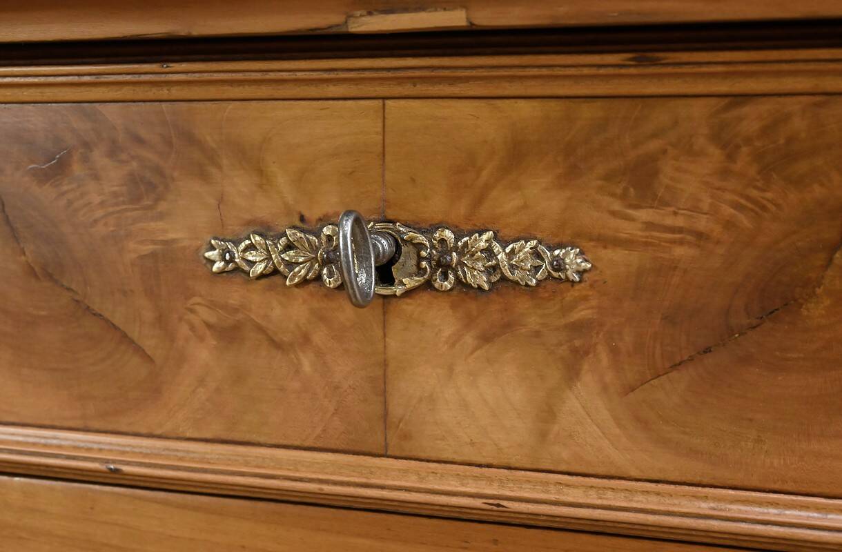 Cherry wood chest of drawers, Louis-Philippe style – 1900