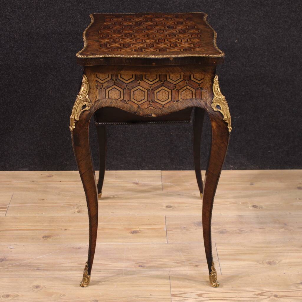 19th Century Napoleon III Inlaid Sewing Table