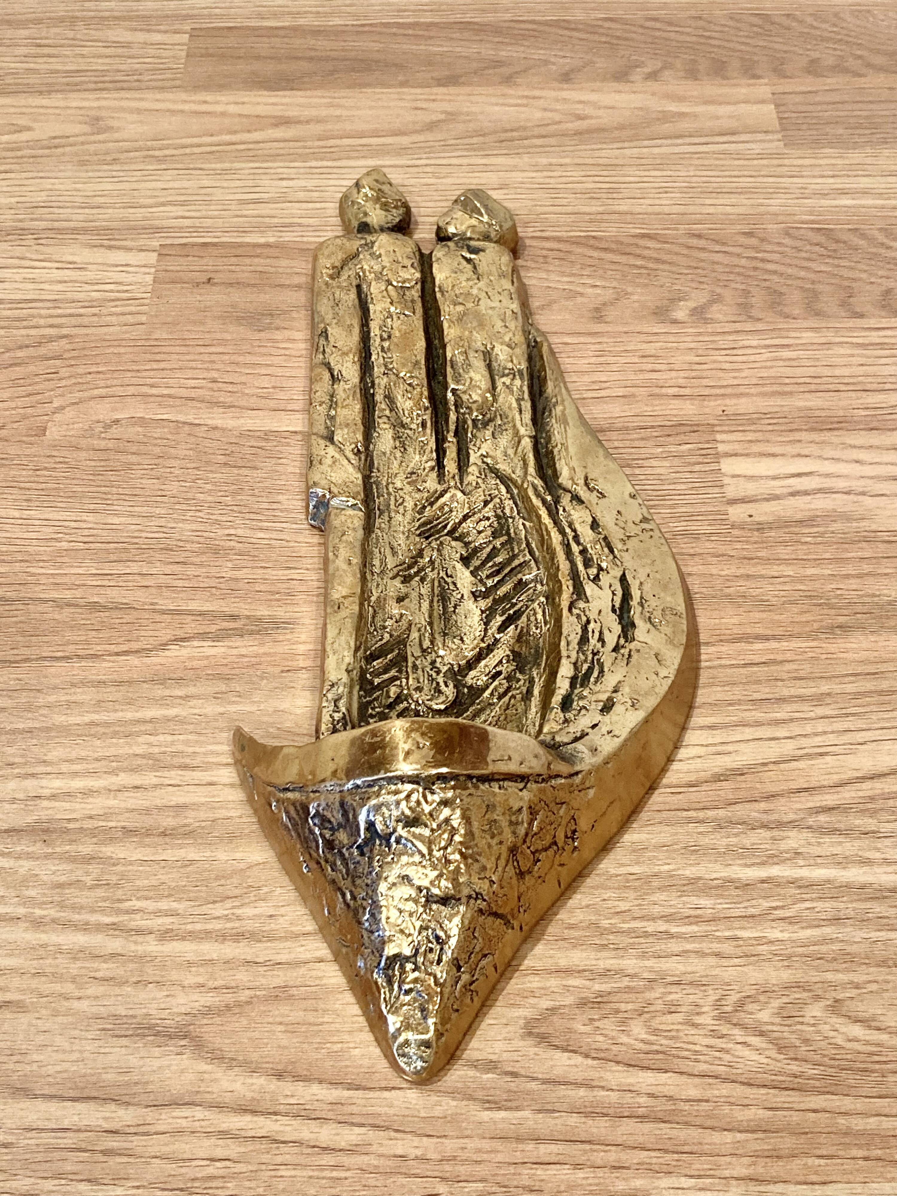 Large sculpture / candle holder "Scandinavian Design 1950".
