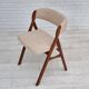 60s, Danish design by Henning Kjærnulf, reupholstered chair, model 71