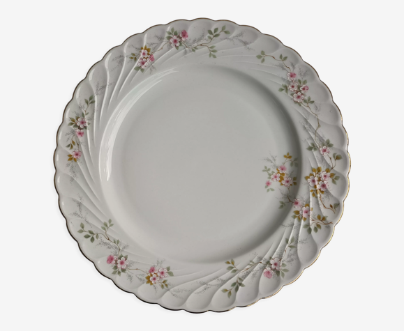 Assiette ou plat de service fleuri en porcelaine Bavaria