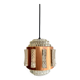 Suspension vintage en cuivre et résine transparente