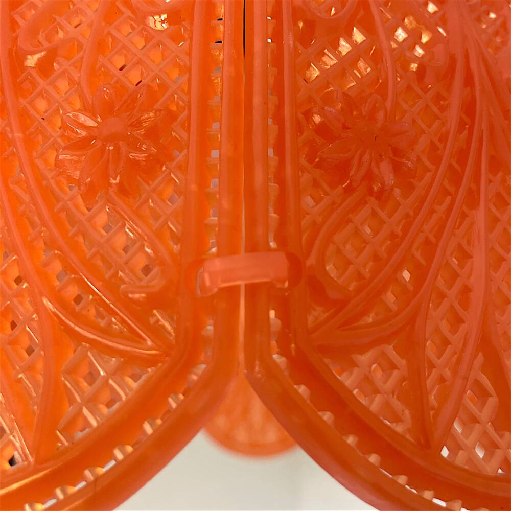 Red acrylic lace hanging light chandelier