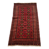 Vintage Turkmen Tekke rug hand-knotted from the 1950s.