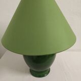 XL lamp in green earthenware from the 70s/80s