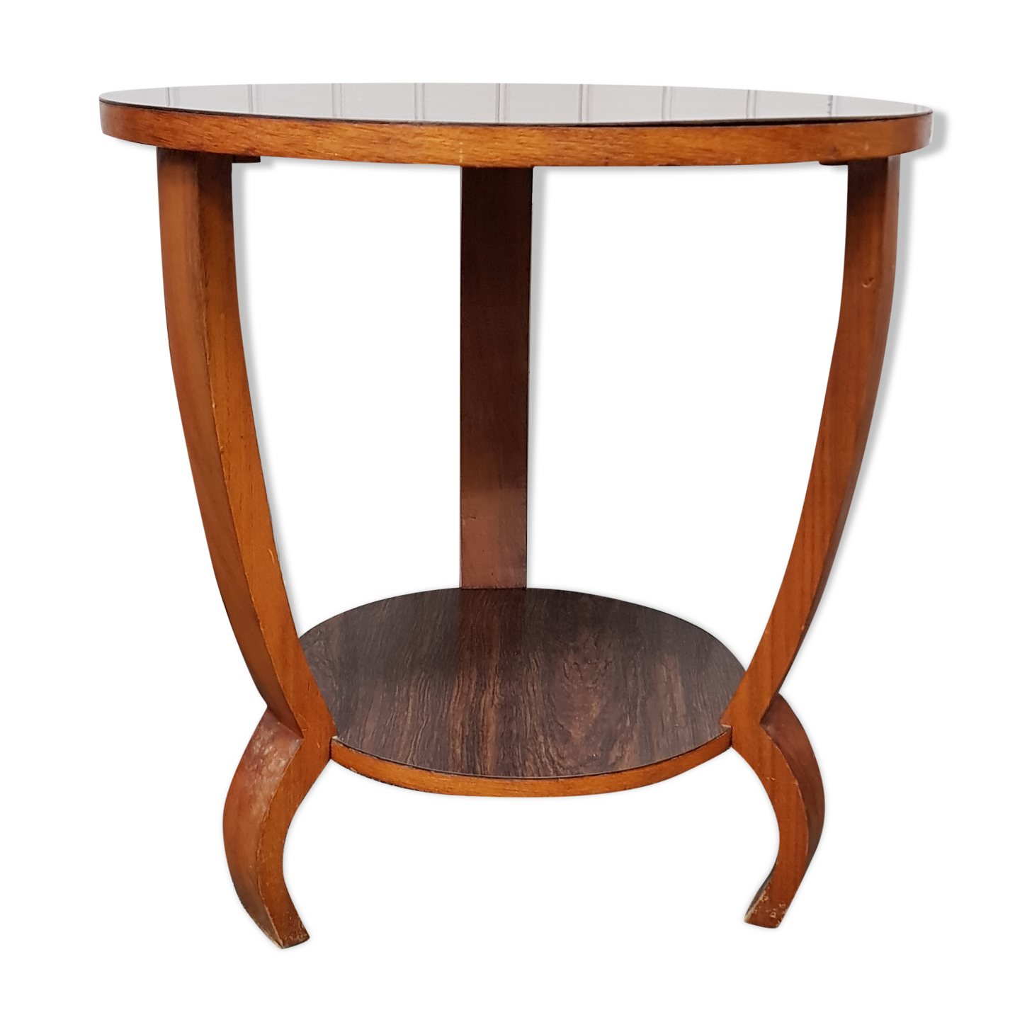 Round tripod vintage table