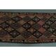 1970s Vintage Turkish Oushak Handmade Wool Cotton Pink Runner Rug 85x377