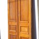 Double old door, old wooden door, large vintage door