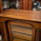 Empire style display case in cherry wood