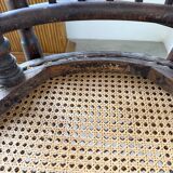 Série 4 chaises bistrot cannage Fischel n019