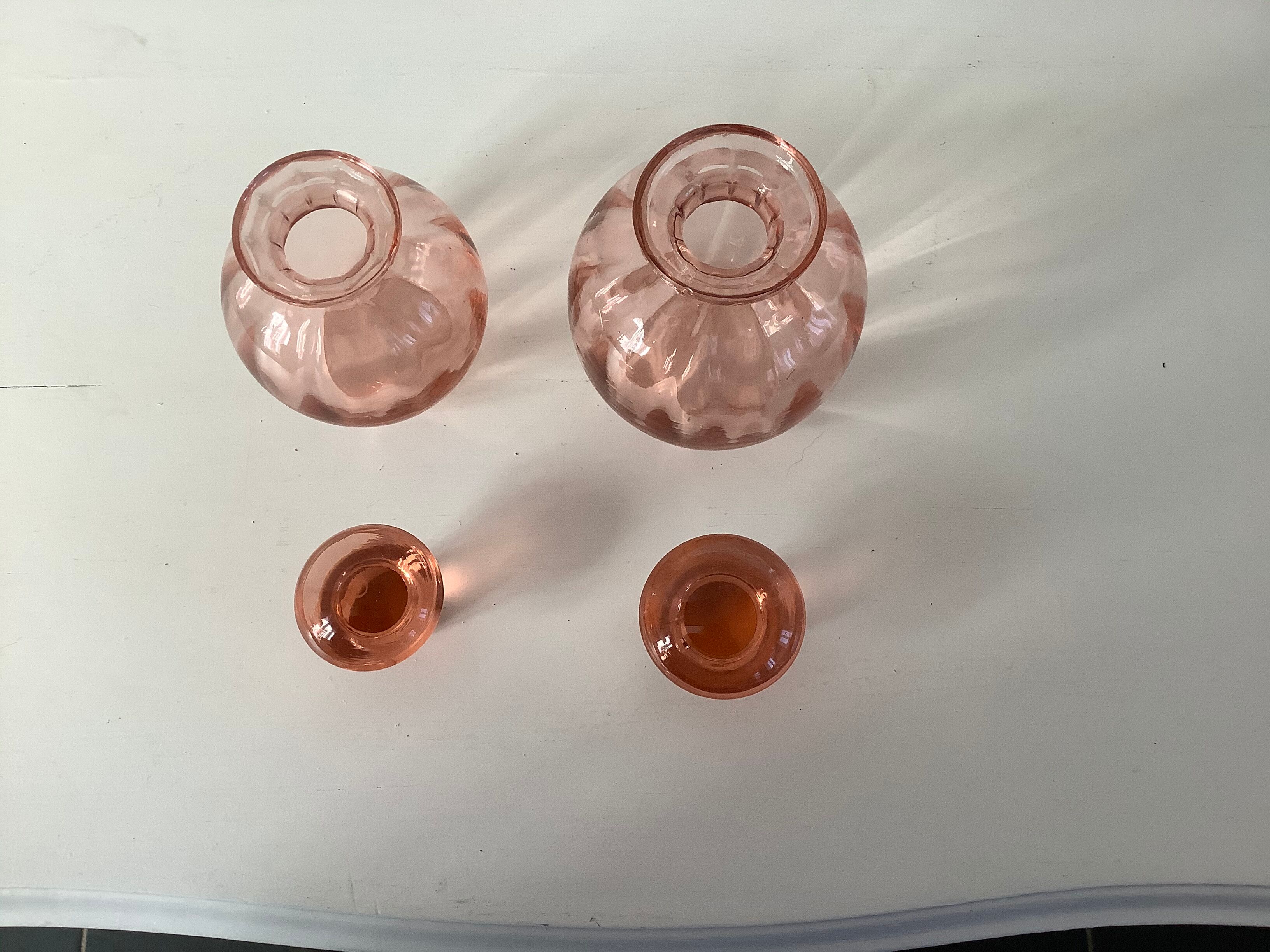 2 bottles of hairdresser with caps