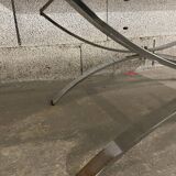 1970 chrome design coffee table
