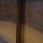 Dutch walnut sideboard with metal legs, 1960s