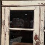 Beige lacquered teak sideboard