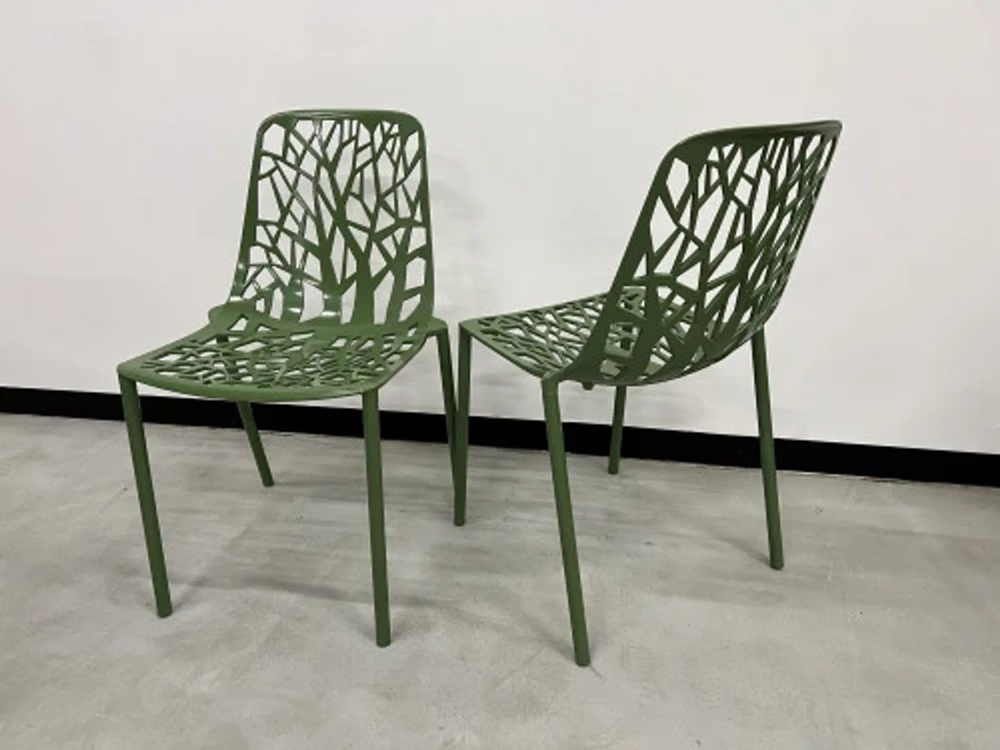 Duo de chaises Fast Forest, vert forêt