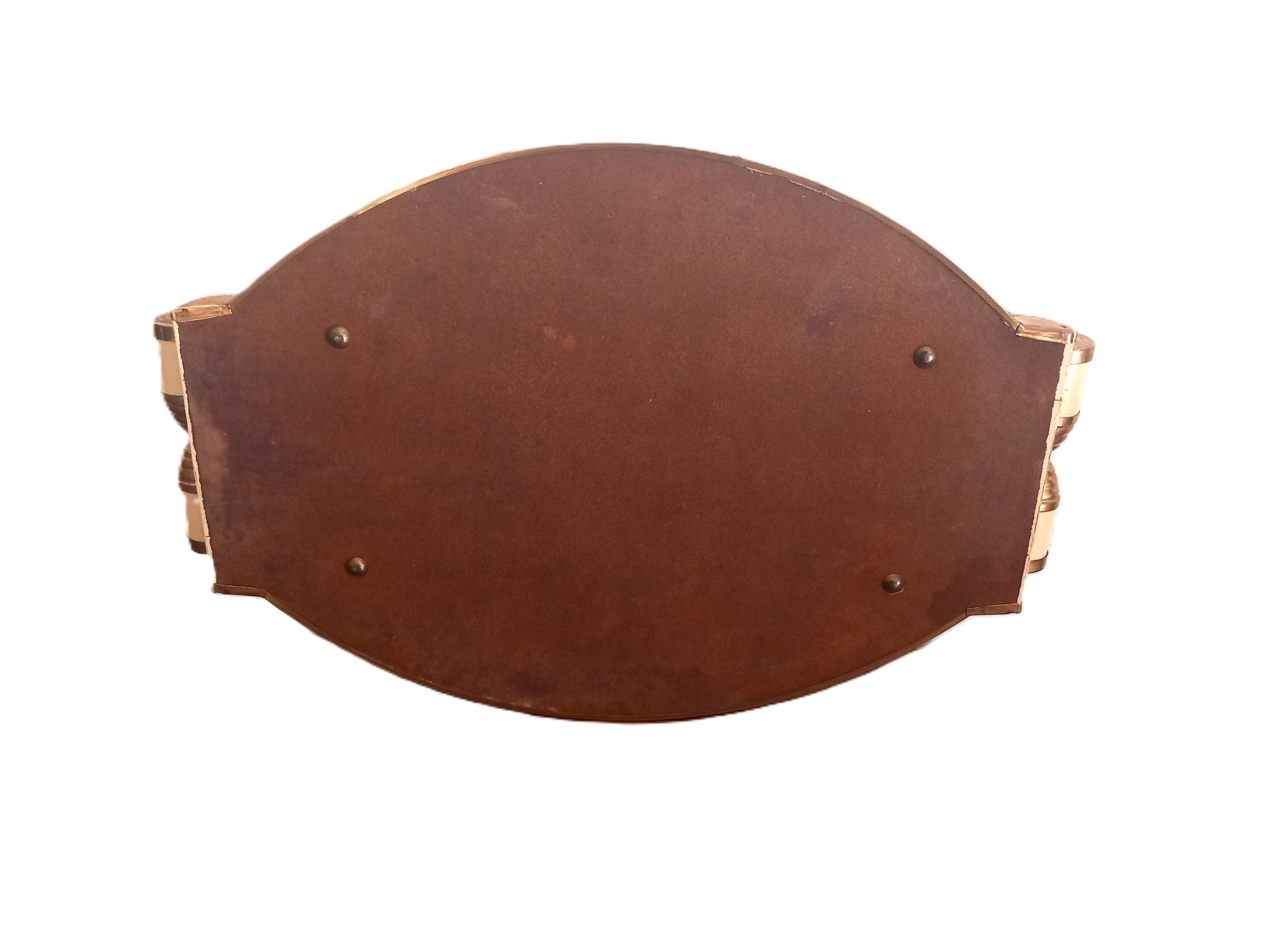 Antique Art Deco mirror tray