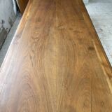 Solid walnut farmhouse castle table 1900 XXL