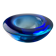 Vide-poche circulaire en verre de Murano bleu par Flavio Poli