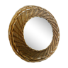 Small rattan mirror